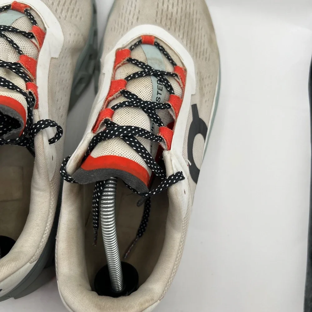 On Cloudmonster Mens Running Shoes Frost Surf Grey Orange sneakers Size 11.5